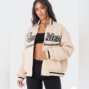 Edikted Team Reckless Oversized Baseball Jacket